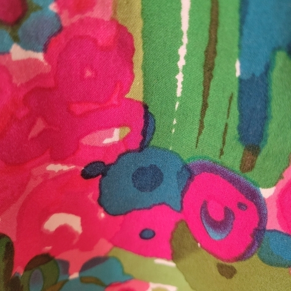 Nine West Bright Floral Fit & Flare Dress Size 14 - Picture 3 of 3